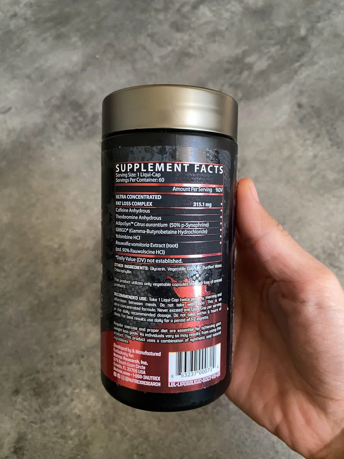 Lipo 6 Black Ultra 60 Caps - Image 2