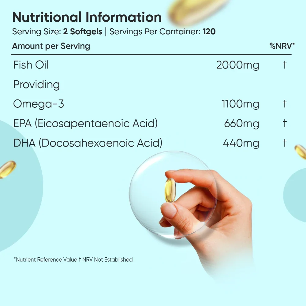 Omega 3 Fish Oil 2000mg Softgels - Image 7